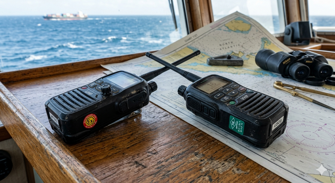 UHF vs VHF Intrinsically Safe Handheld Marine Radios: A Lifeline in the Maritime Environment