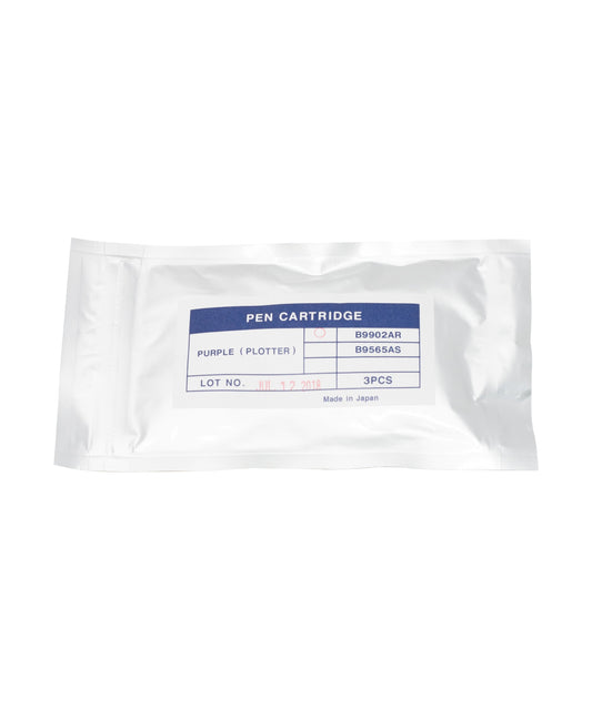 Photo of Purple Disposable Pen B9902AR for Yokogawa UR10000 & 20000 Series (Set of 3) (Japanese)