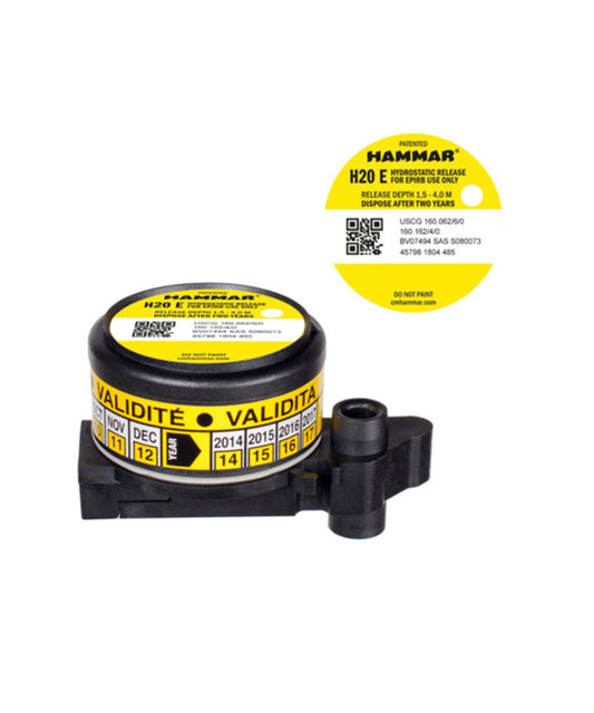 Bộ nhả thủy tĩnh (HRU) Hammar H20E cho EPIRB HE-0100 / HE-0102